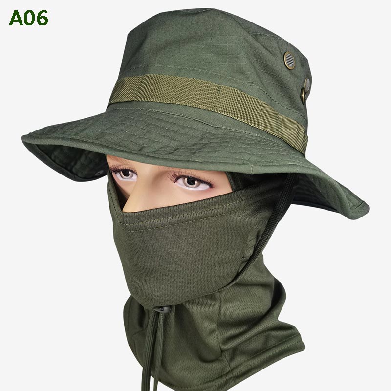 Cappello da pesca mimetico 2 in 1 e fascia per il collo con maschera - Image 6