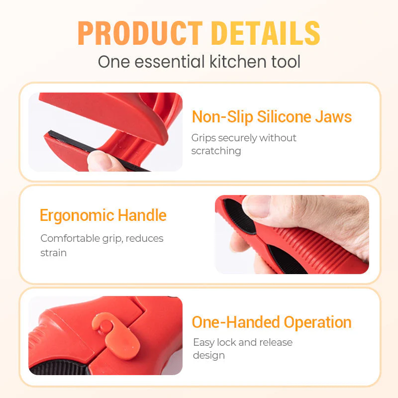 Clip in silicone 3 in 1 per ciotole e piatti - Image 3