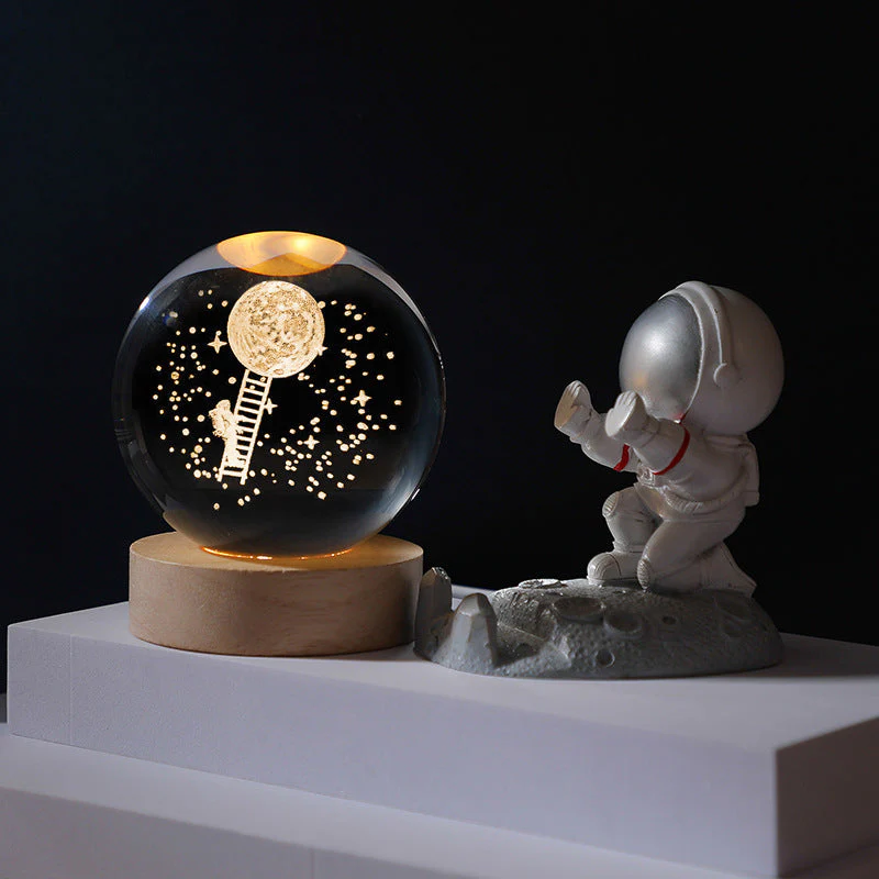 🥳SVENDITA 2026🥳💞OLTRE 50.000 PEZZI VENDUTI!💫🌌 Porta la galassia nella tua stanza. Luce notturna con sfera di cristallo 3D – 50% DI SCONTO! ✨🌙 - Image 20