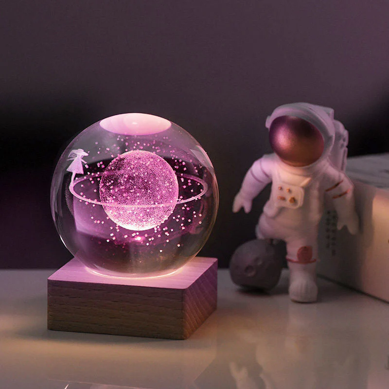 🥳SVENDITA 2026🥳💞OLTRE 50.000 PEZZI VENDUTI!💫🌌 Porta la galassia nella tua stanza. Luce notturna con sfera di cristallo 3D – 50% DI SCONTO! ✨🌙 - Image 7
