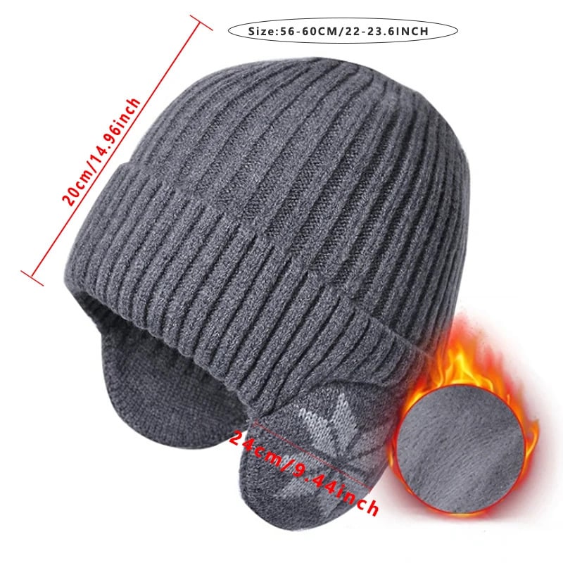 🎄Regalo di Natale🎅 ❄Set di sciarpe con berretto invernale e caldo cappello lavorato a maglia😍 - Image 15