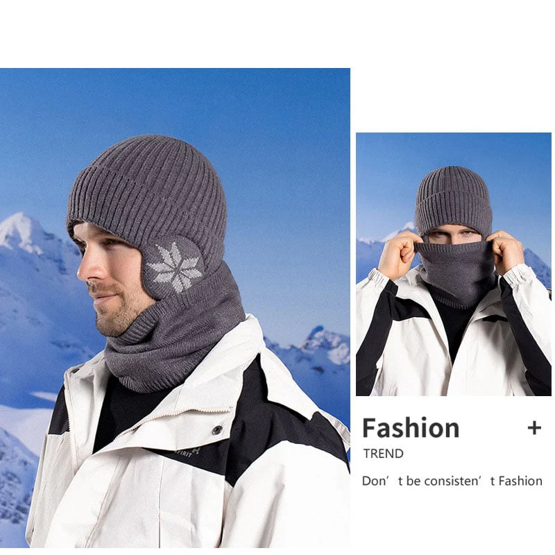 🎄Regalo di Natale🎅 ❄Set di sciarpe con berretto invernale e caldo cappello lavorato a maglia😍 - Image 3