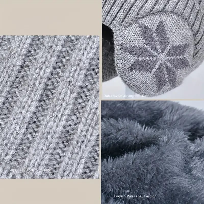 🎄Regalo di Natale🎅 ❄Set di sciarpe con berretto invernale e caldo cappello lavorato a maglia😍 - Image 7