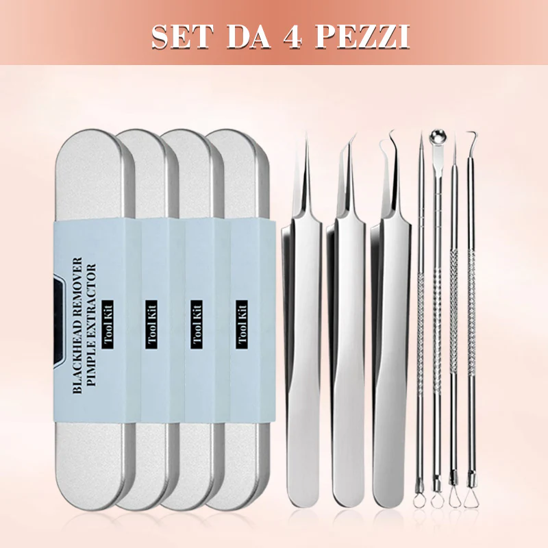 💓58% DI SCONTO💥Kit Strumento Rimuovi Punti Neri e Estraente per Brufoli - Image 11