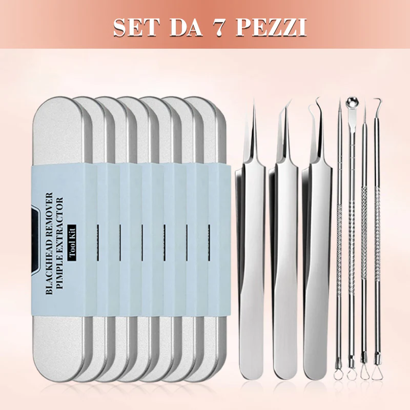 💓58% DI SCONTO💥Kit Strumento Rimuovi Punti Neri e Estraente per Brufoli - Image 13