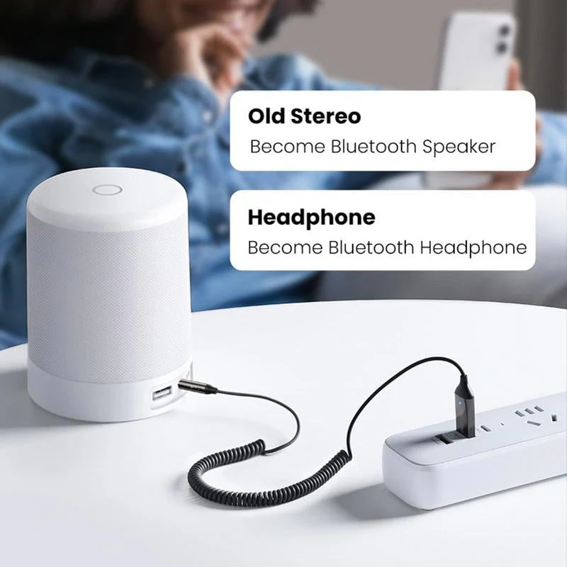 Bluetooth 5.0 Audio Receiver USB Cable Audio Adapter - Image 3
