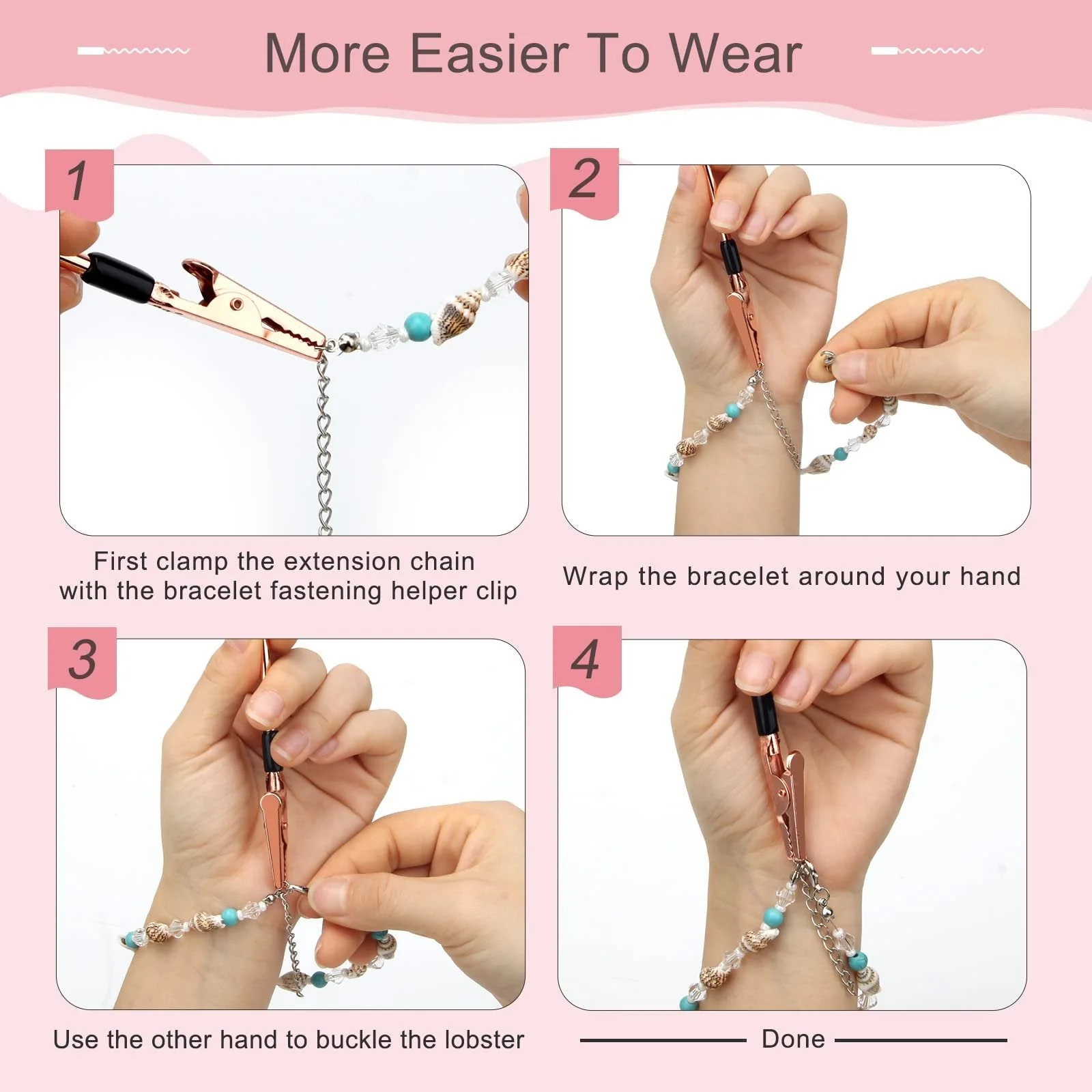 ✨🔥Acquistane 2 e ricevi 3 in omaggio🔥Strumenti di aiuto per la chiusura dei braccialetti🎁 - Image 6