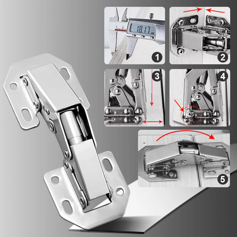 Cerniere per armadi - Facile installazione delle cerniere per porte a forma di ponte - Image 6