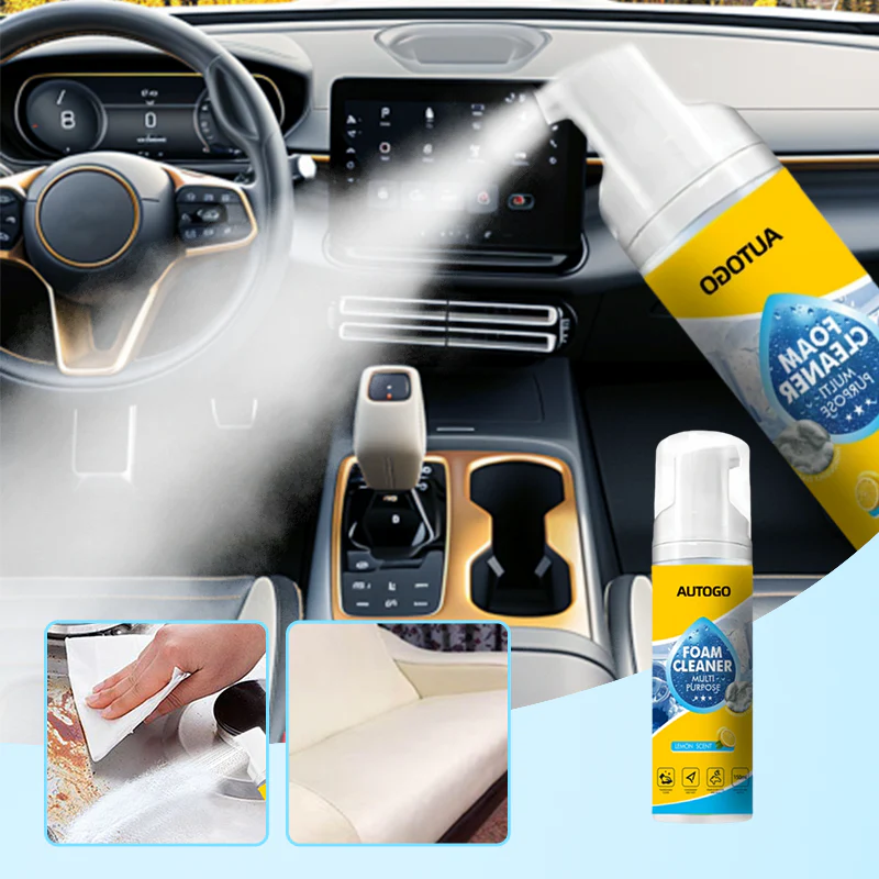Pulitore a Schiuma Potente Multiuso per Interni Auto