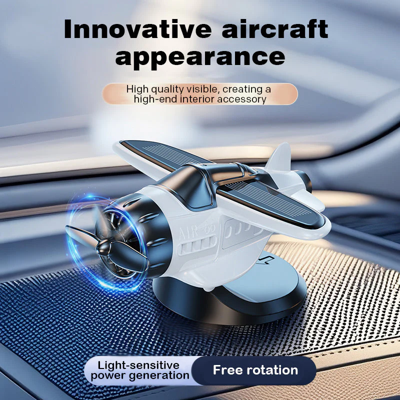 🔥Decorazioni per auto a forma di aereo alimentate ad energia solare - Image 3