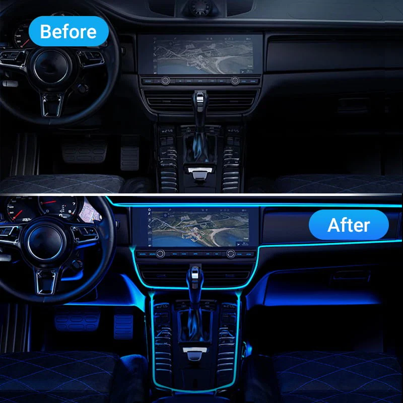 Luci d'atmosfera per strisce LED per interni auto Pro - Image 4