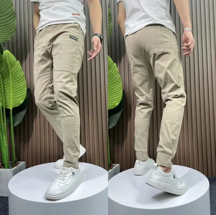 Pantaloni cargo skinny altamente elastici con tasche multiple da uomo👖 - Image 3