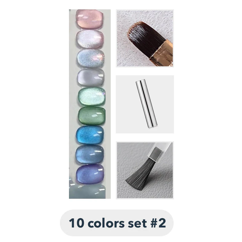 Set smalti gel Cat Eye con stick magnetico - Image 10