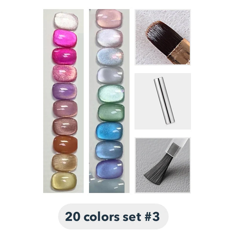 Set smalti gel Cat Eye con stick magnetico - Image 11