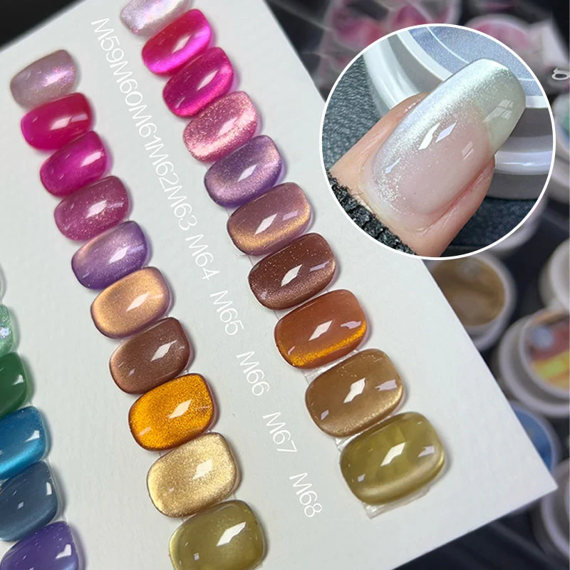 Set smalti gel Cat Eye con stick magnetico - Image 5