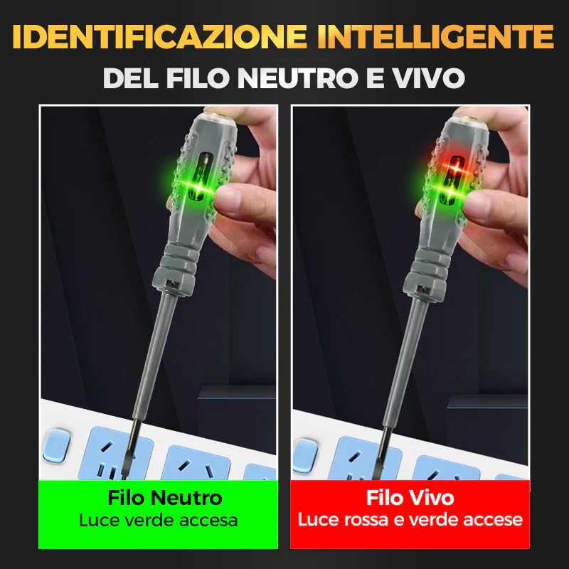 🔥Rilevatore di elettricità per cacciavite magnetico potente a coppia elevata 2 in 1 - Image 6