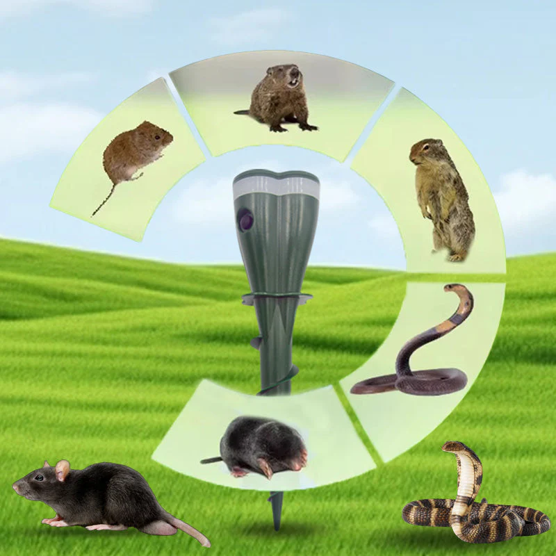 Repellente per talpe a vite impermeabile ad energia solare - Image 5