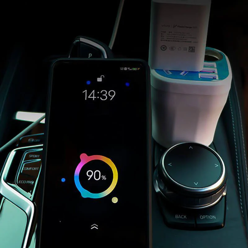 Caricabatterie QC convertitore inverter tipo tazza montato su auto ✨ - Image 3