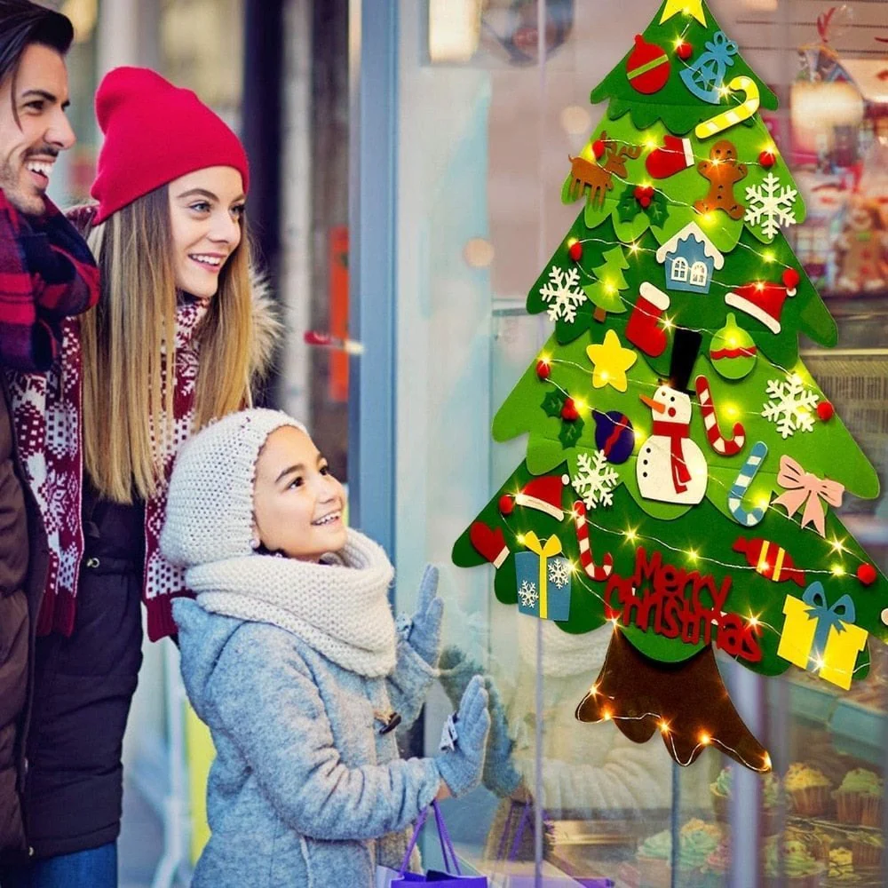 🎄Promozione di Natale SCONTO DEL 49%🎁Set albero di Natale in feltro fai-da-te - Image 3