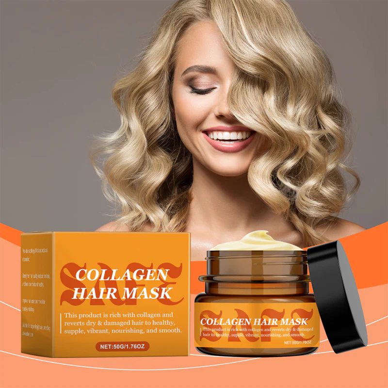 Maschera per Capelli al Collagene per Capelli Secchi e Danneggiati