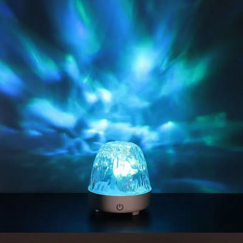 Lampada a LED a 16 colori con effetto increspatura dell'acqua e telecomando. - Image 6