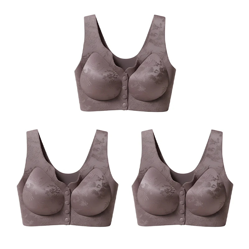 Reggiseno Comfort Senza Ferretto con Chiusura Frontale e Senza Cuciture - Image 15