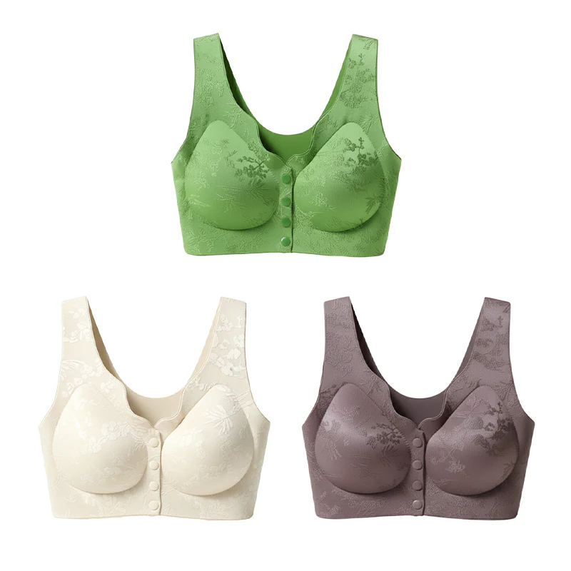 Reggiseno Comfort Senza Ferretto con Chiusura Frontale e Senza Cuciture - Image 20