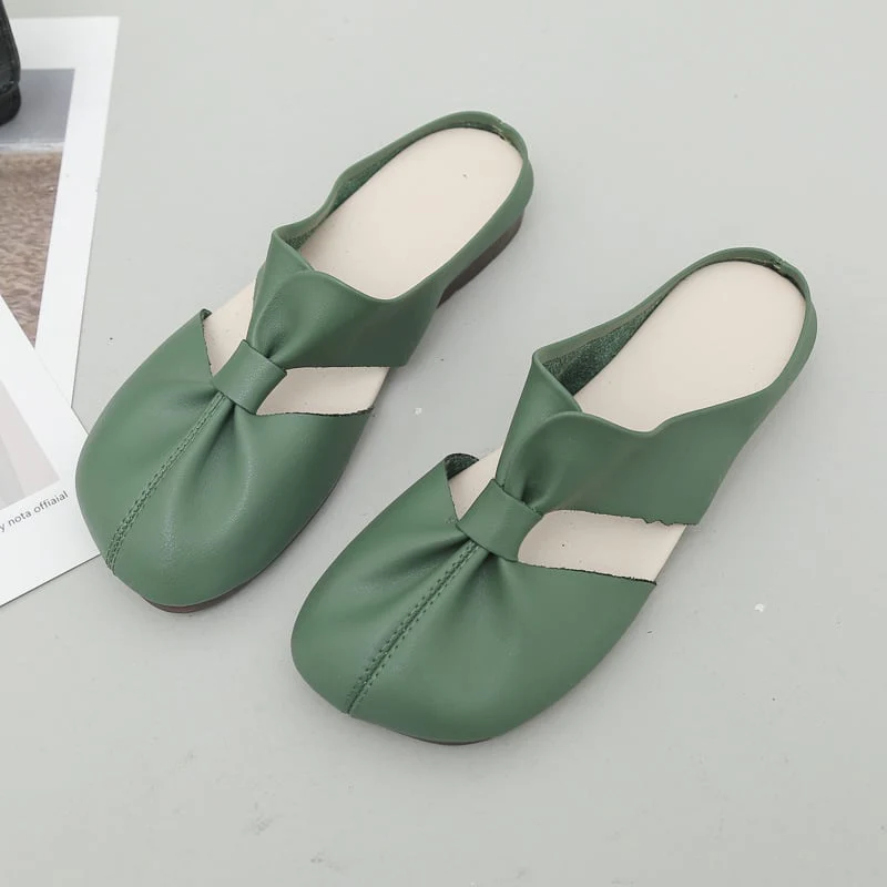 ✈️Acquista 2 e ottieni la spedizione gratuita✈️Muli piatti con design cut-out - Image 10