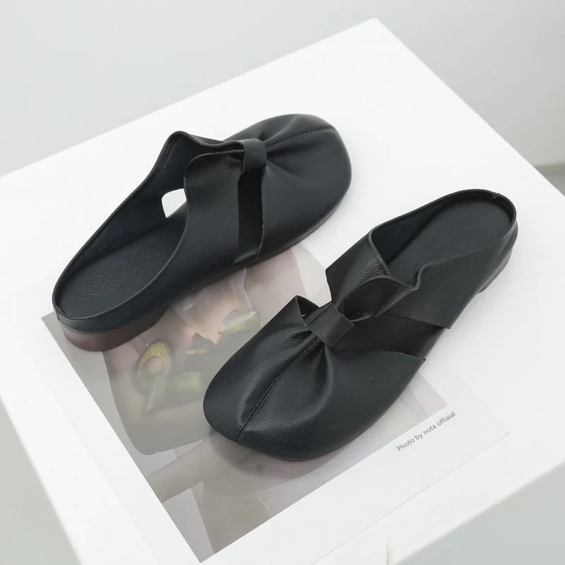✈️Acquista 2 e ottieni la spedizione gratuita✈️Muli piatti con design cut-out - Image 12