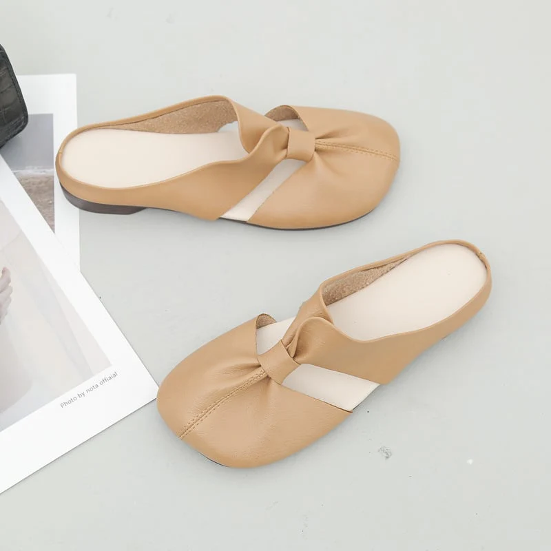 ✈️Acquista 2 e ottieni la spedizione gratuita✈️Muli piatti con design cut-out - Image 15