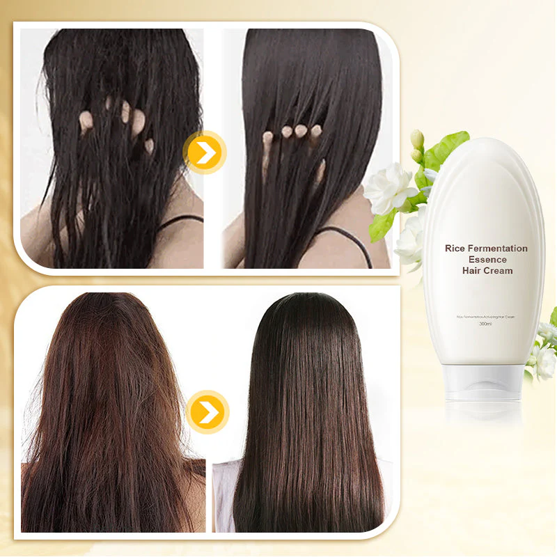 🔥Crema per capelli all'essenza di fermentazione del riso successo - Image 3