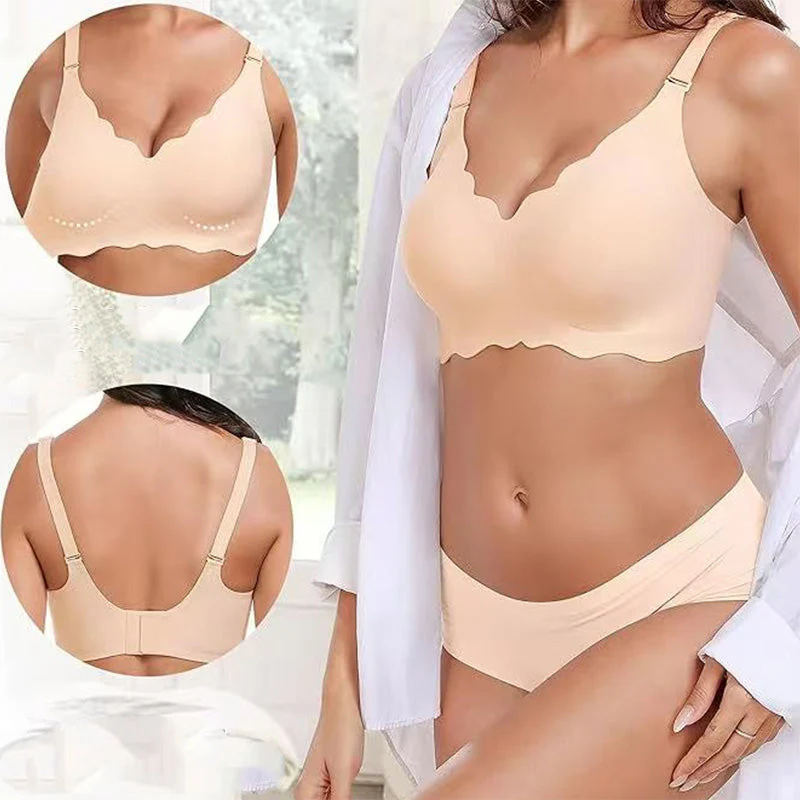 Reggiseno push-up senza ferretto con scollo a V profondo - Image 4