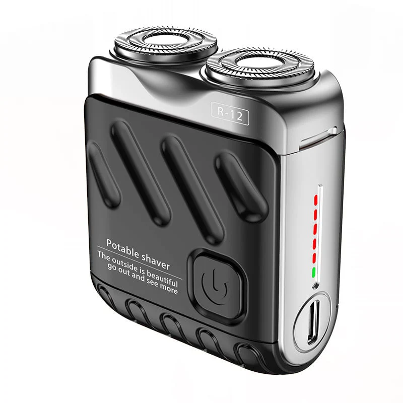 Rasoio Elettrico Rotativo Portatile a Doppio Anello - Image 10