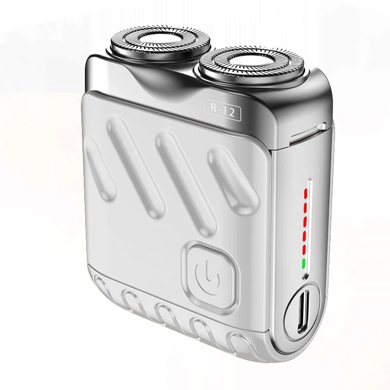 Rasoio Elettrico Rotativo Portatile a Doppio Anello - Image 11