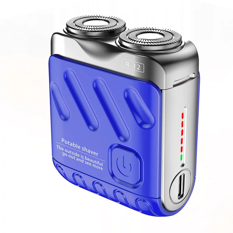 Rasoio Elettrico Rotativo Portatile a Doppio Anello - Image 12