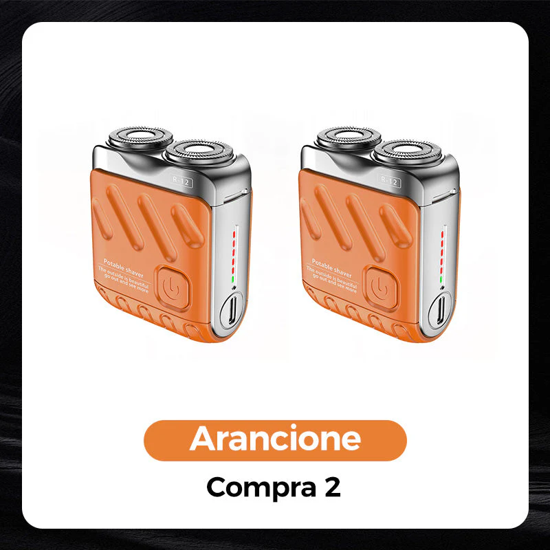 Rasoio Elettrico Rotativo Portatile a Doppio Anello - Image 13