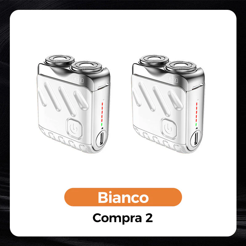 Rasoio Elettrico Rotativo Portatile a Doppio Anello - Image 14