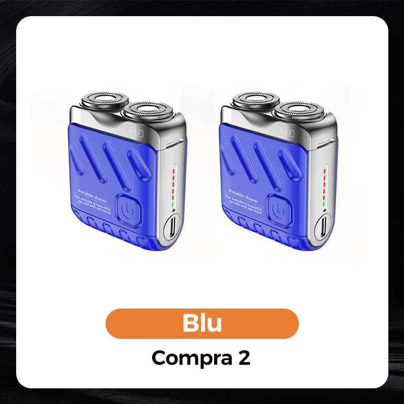 Rasoio Elettrico Rotativo Portatile a Doppio Anello - Image 15