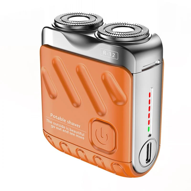 Rasoio Elettrico Rotativo Portatile a Doppio Anello - Image 9