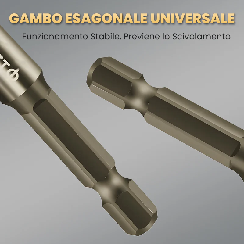 🔥🔥Kit di Punte da Trapano Eccentriche Zigrinate a 4 Taglienti ad Alta Resistenza - Image 11