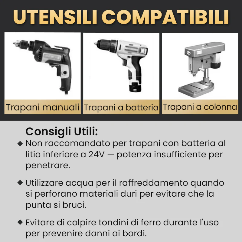🔥🔥Kit di Punte da Trapano Eccentriche Zigrinate a 4 Taglienti ad Alta Resistenza - Image 12