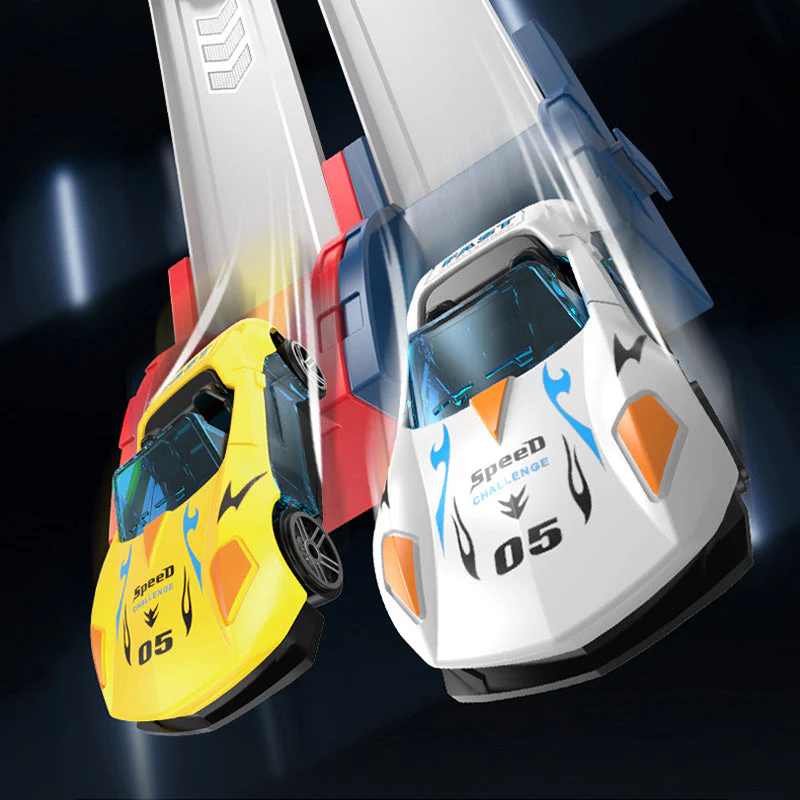 Dual Toy Car Launcher Racing Track Set for Kids - Image 3