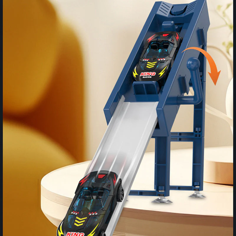 Dual Toy Car Launcher Racing Track Set for Kids - Image 5