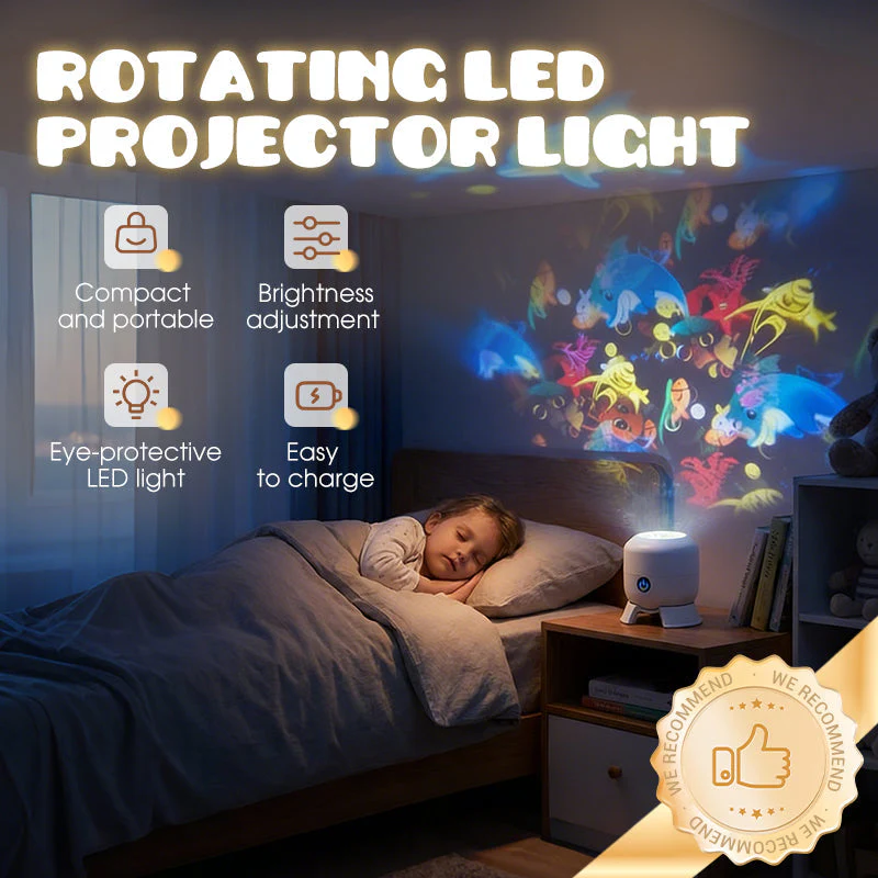 Lampada proiettore LED a rotazione dinamica