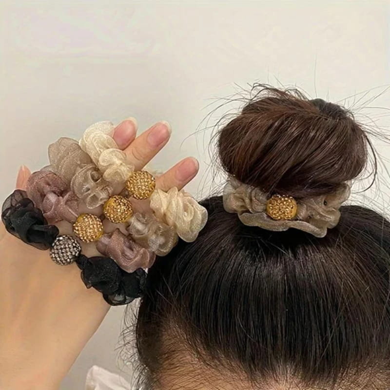 🌟Eleganti elastici per capelli in rete di strass💕 - Image 3