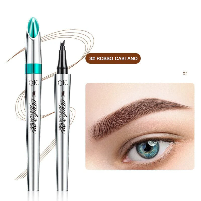 🔥COMPRA 1 NE RICEVI 1 GRATIS🎉 2 PEZZI🎁Pennarello per Sopracciglia Impermeabile 3D di Alta Qualità con Punta a 4 Dentelli Effetto Tattoo - Image 11