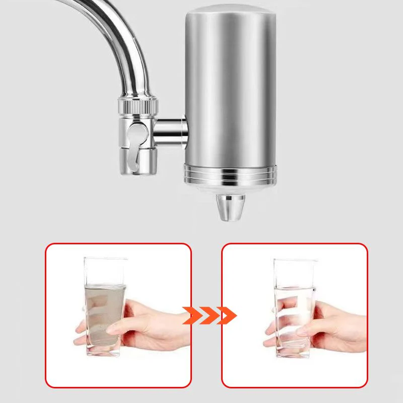 Depuratore d'acqua per rubinetti domestici in acciaio inossidabile senza installazione - Image 2
