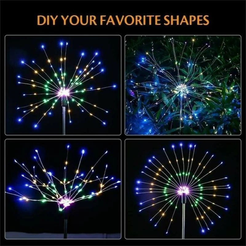 Ultimo Giorno 50% Di Sconto - Impermeabile Solare  Fuochi d'Artificio Lampada - Image 6