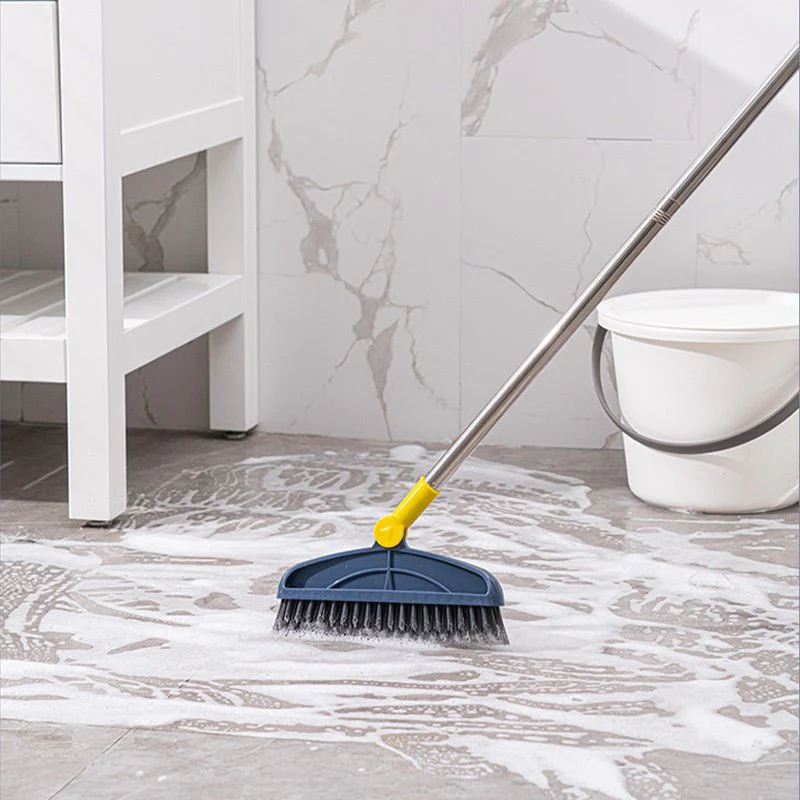 Spazzola per pavimenti 2 in 1 con setole rigide rotanti a 180° e manico lungo - Image 2