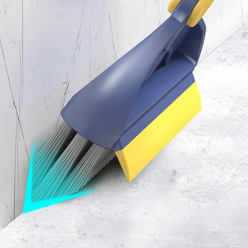 Spazzola per pavimenti 2 in 1 con setole rigide rotanti a 180° e manico lungo - Image 3